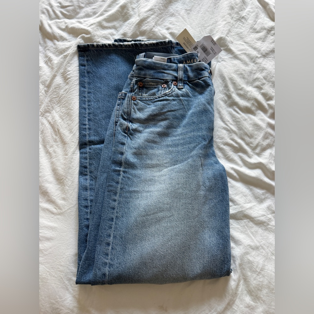 American eagle curvy baggy straight NWT